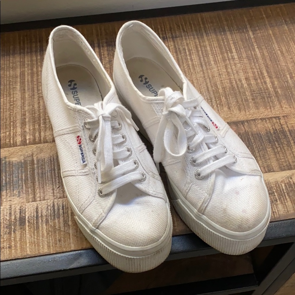 Preowned Superga Platform Sneakers